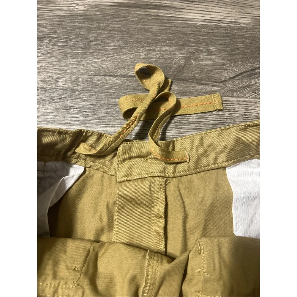 Matchstick Khaki Casual 8 Pocket Drawstring Cargo Pants Size 38x33 New With Tags